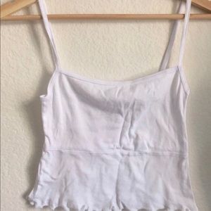 White crop top